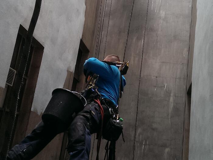 Lichtschachtreinigung