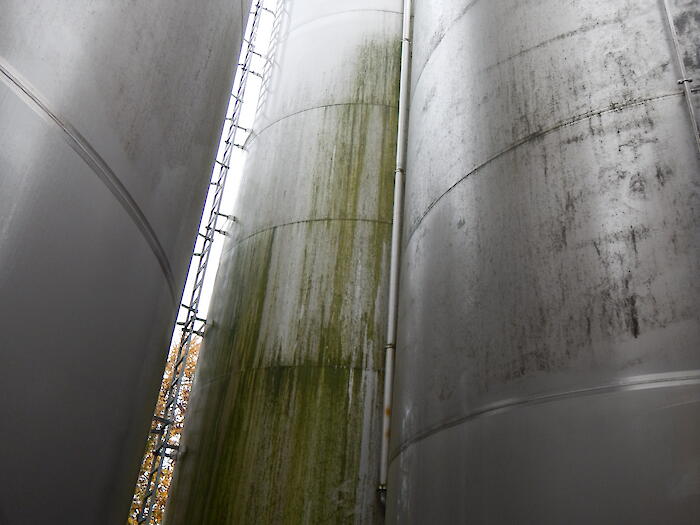 Reinigen von Getreidesilos